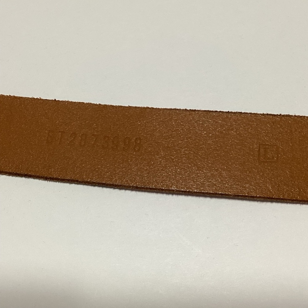 VTG Fossil Belt Genuine Leather Brass Buckle - Picture 5 of 5